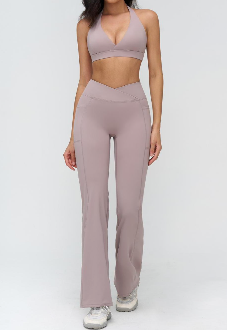 v5 Wide Leggins Set (Dusty Pink)