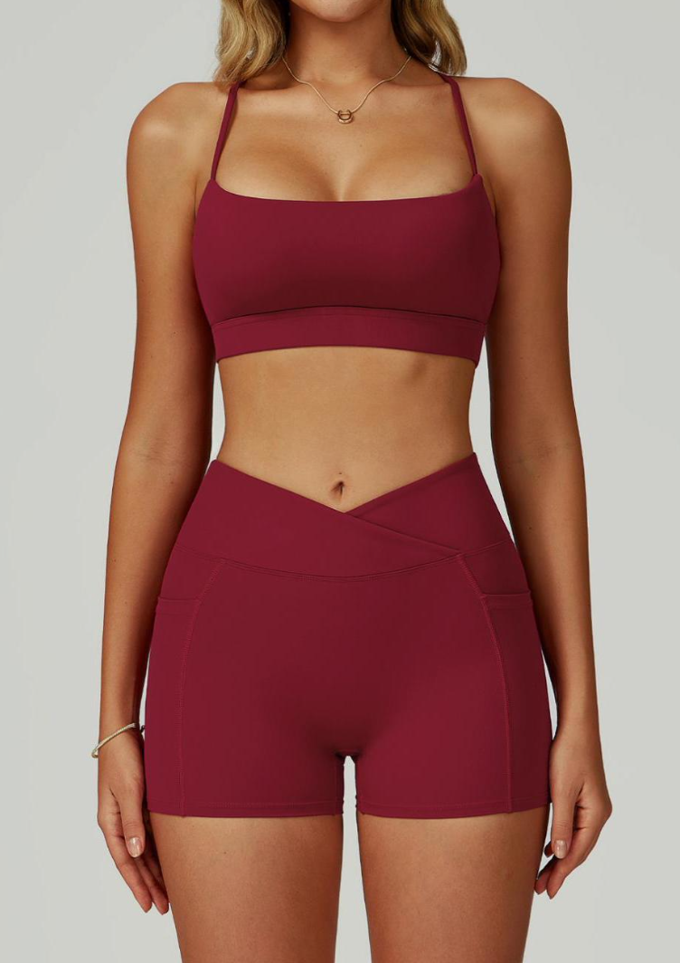 v4 Shorts Set (Burgundy)