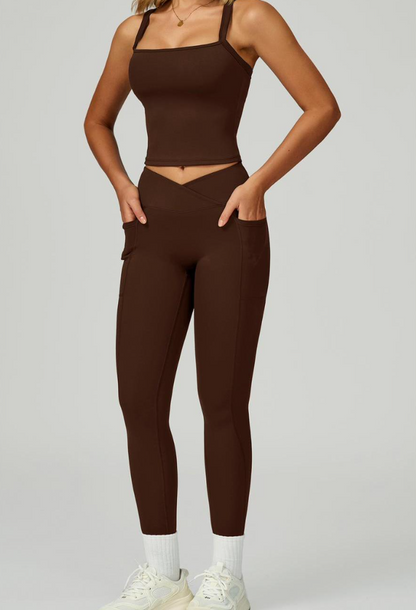 v7 Leggins Set (Brown)