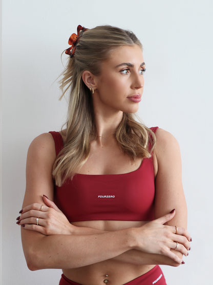 Square Crop (Burgundy)